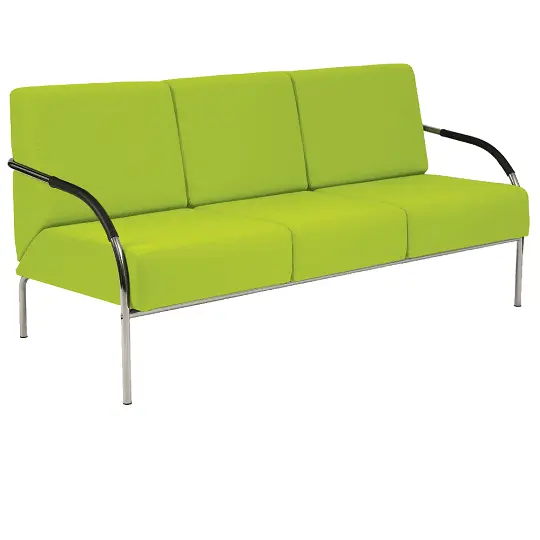 SPA 3 chrom, látka SUE S 34 - látka hráškově zelená